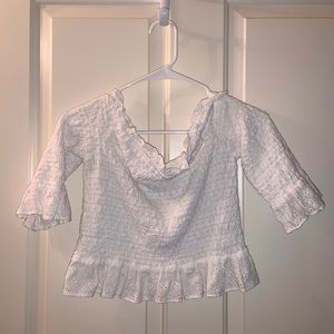 White off the shoulder top